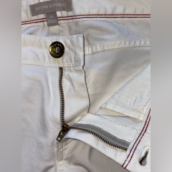 Women’s Banana Republic White Jeans Size 26 - Picture 4 of 8